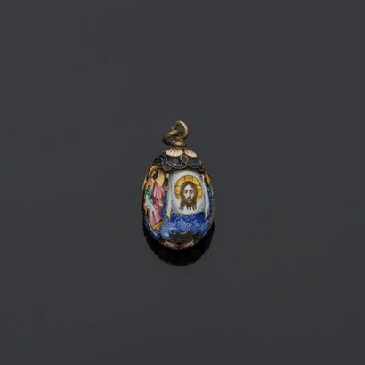 Silver pendant, 2nd title 800‰, made of egg...