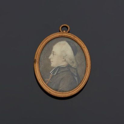 Miniature on ivory of oval shape, representing...