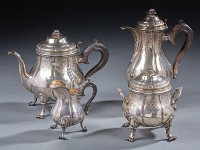 Silver tea and coffee set, 1st title 950‰,...