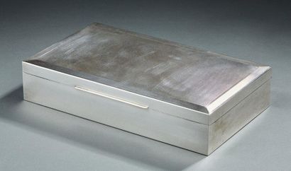 Silver cigar box, 2nd title 800‰, rectangular...