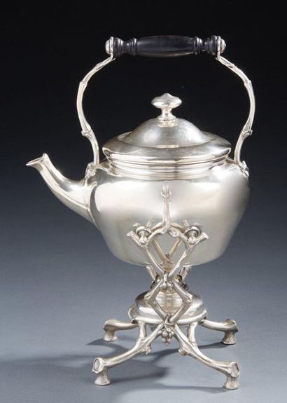 CHRISTOFLE 
Silver plated metal tea fountain,...