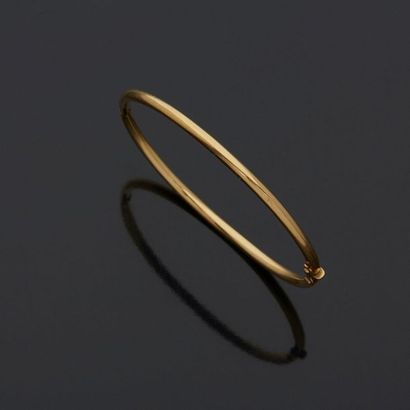 18k yellow gold band bracelet 750‰, articulated,...