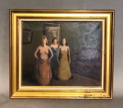 null Robert PIKELNY (1904-1986)
Trois femmes dans un intérieur
Huile sur toile signée...
