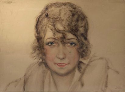 null Sacha ZALIOUK (1887-1971)
Portrait de femme
Pastel et gouache sur papier, signé...
