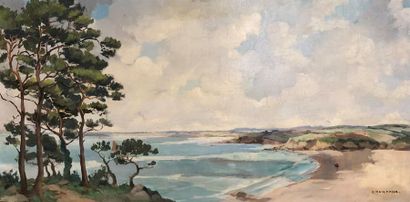 null Pierre RAIGHASSE (1912-1960)
La baie de Douarnenez
Huile sur isorel, signée...