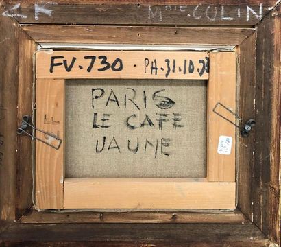 null Jacques BOUYSSOU (1926-1997)
Paris, le café jaune
Huile sur toile, signée en...