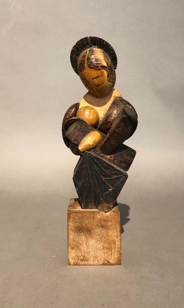 null Joseph CONSTANT (1892-1969)
Maternité
Sculpture en assemblage de bois. Signé
Petits...