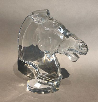 null Tête de cheval en cristal de Sèvres
H : 29 cm