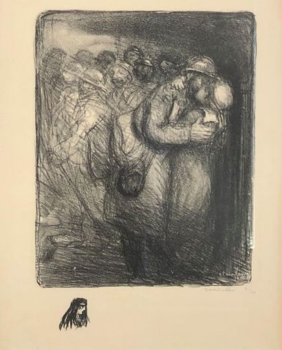 null Théophile Alexandre STEINLEN (1859-1923)
L'adieu, 1916
Estampe signée et numérotée...