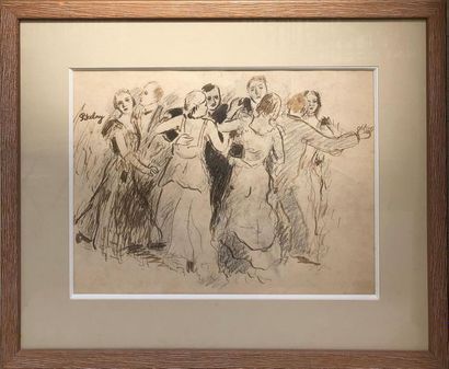 null Robert PIKELNY (1904-1986)
Le bal
Crayon, encre et lavis sur papier, signé en...