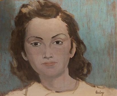 null Robert PIKELNY (1904-1986)
- Portrait de jeune fille, huile et gouache sur papier,...