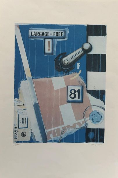 null Peter KLASEN (1935)
Largage Free
Lithographie signée et numérotée 10/100.
59,5...