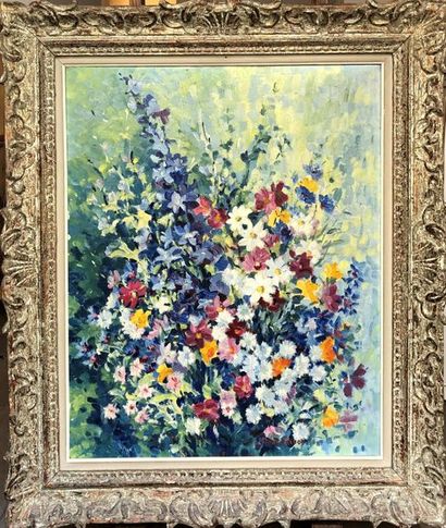 null Suzanne RIVET (XXème)
Bouquet de fleurs
Deux huiles sur toile signées.
L'une...