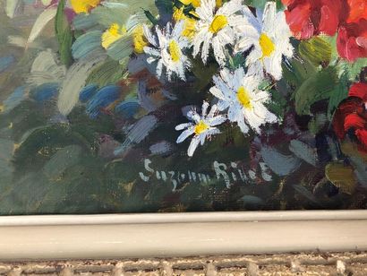 null Suzanne RIVET (XXème)
Bouquet de fleurs
Deux huiles sur toile signées.
L'une...