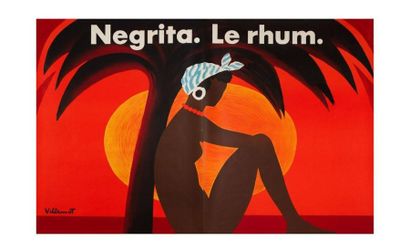null NEGRITA LE RHUM, 1974, Imp. Bedos, Paris
160 x 230 cm, (2 feuilles), bon état,...