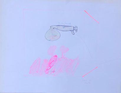 null François MARTIN (1945)
Sans titre, 1972
Deux compositions au crayon, gouache,...