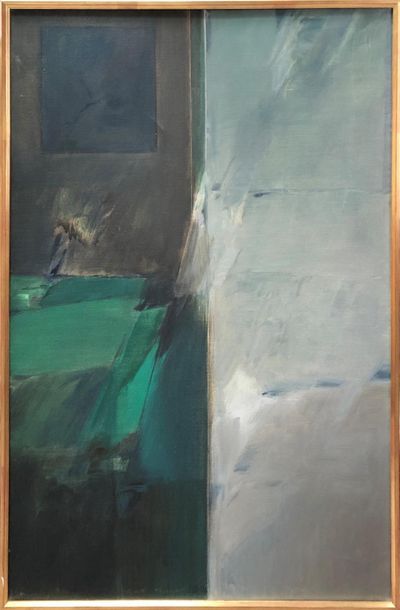 null Maxime DARNAUD (1931-2015)
Effet de miroir, 1969-1970
Huile sur toile.
Monogrammée...