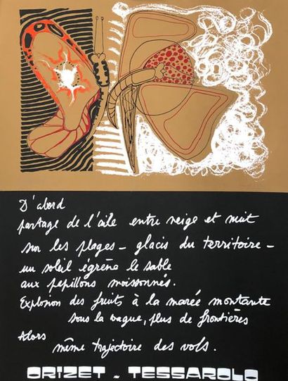 null Lot comprenant :
- Jean-René BAZAINE (1904-2001), sans titre, lithographie sur...
