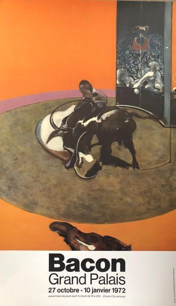 null Francis BACON (1909-1992)
Affiche offset pour l'exposition du Grand Palais,...
