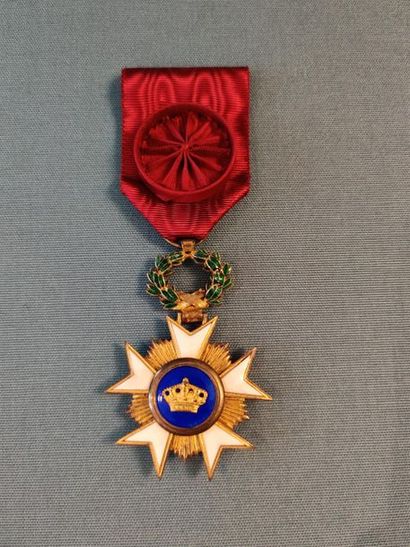 Belgique. Croix d'officier de l'Ordre de...