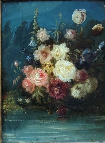 null Ecole française du XIXème siècle
Bouquet de fleurs
Huile sur panneau.
21,5 x...