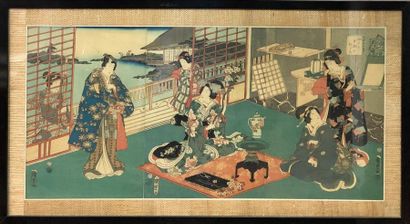 JAPON
Utagawa Kunisada (1786-1864)
- Estampe...