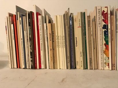 null Lot de livres d’art et catalogues d'expositions dont : Benrath, Georges, Artsept,...
