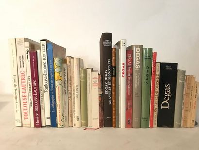 JOINT AVEC 9 Lot de livres d’art sur Lautrec...