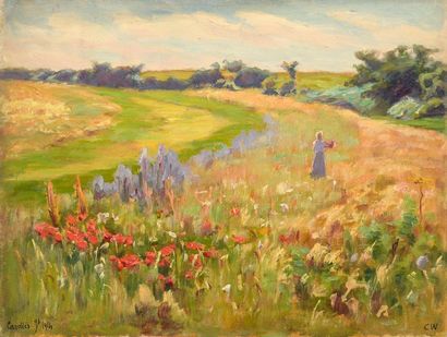 null Charles WISLIN (1852-1932)

Little girl in the fields in Carolles, July 1914.

Oil...