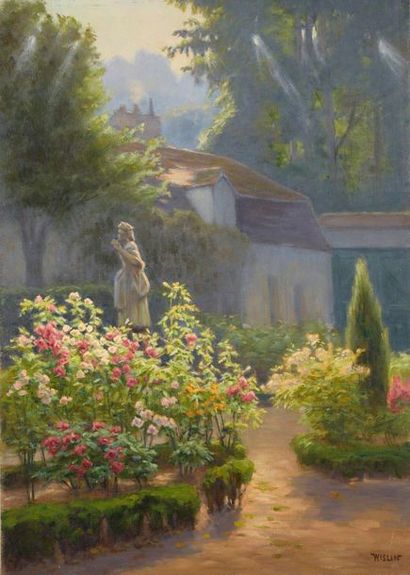 null Charles WISLIN (1852-1932)

Vue du petit jardin du Luxembourg à Senlis

Huile...