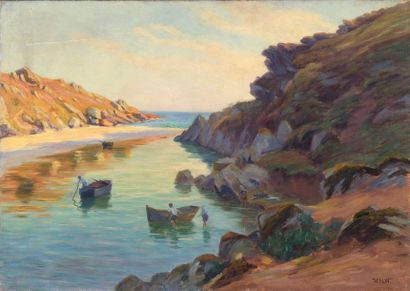 null Charles WISLIN (1852-1932)

Pêcheurs à marée basse

Huile sur toile.

Signée...