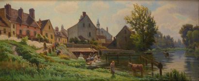 null Charles WISLIN (1852-1932)

Washerwomen

Oil on canvas.

Signed and located...