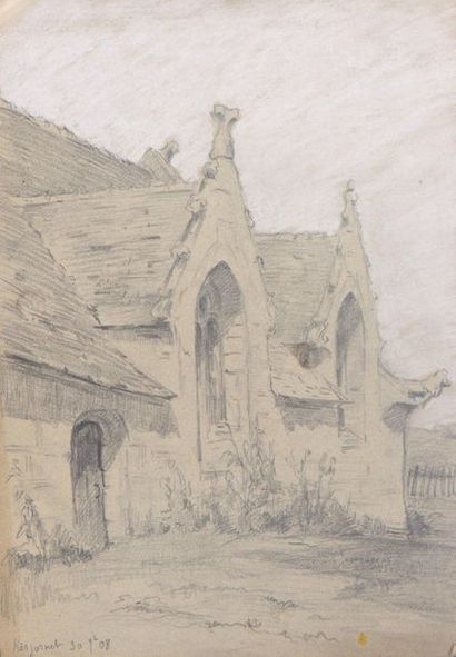 null Charles WISLIN (1852-1932)
Ensemble d’environ 90 croquis au crayon et craie...