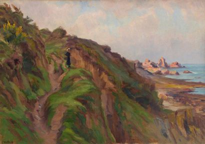 null Charles WISLIN (1852-1932)

Bretonne sur le chemin de la falaise

Huile sur...