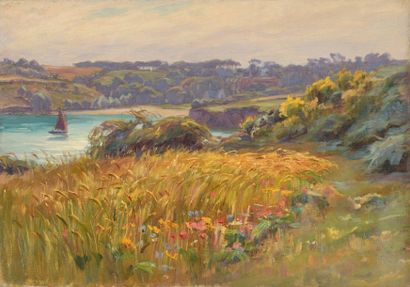 null Charles WISLIN (1852-1932)

Vue des champs de blé, paysage de Bretagne

Huile...