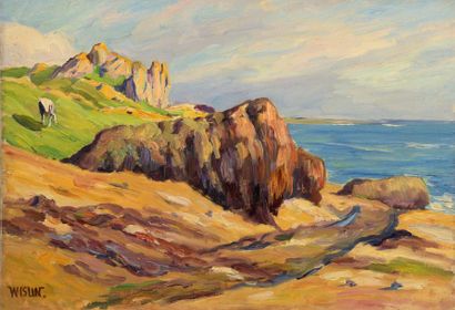 null Charles WISLIN (1852-1932)

La côte de Port Manec’h

Huile sur toile.

Signée...