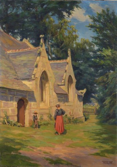 null Charles WISLIN (1852-1932)

Chapelle en Bretagne

Huile sur toile.

Signée en...