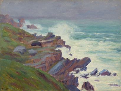 Charles WISLIN (1852-1932)

Raging sea at...
