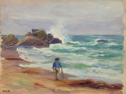 null Charles WISLIN (1852-1932)

Fisherman in Cabellou, August 28, 1908

Oil on panel.

Signed...