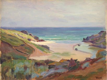 null Charles WISLIN (1852-1932)

La plage à Rospico (Bretagne)

Huile sur panneau.

Signée...
