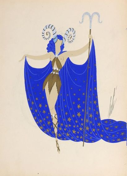 ERTÉ (1892-1990)

Aries, woman costume

Gouache...