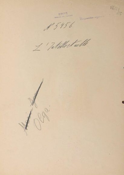 null ERTÉ (1892-1990)

The Intellectual, woman's suit

Gouache on paper.

Signed...