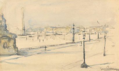 null GEN PAUL (1895-1975)

Place de la Concorde, 1923

Aquarelle et crayon.

Signée...