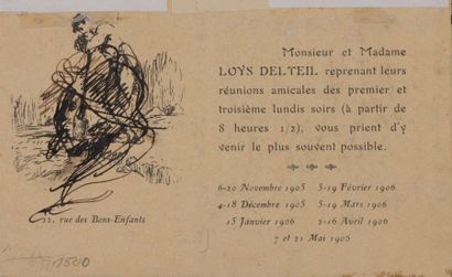 null Loÿs DELTEIL (Paris 1869-1927)

Paysage à la barque

Plume et encre noire, au...
