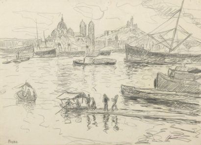 null Jean PESKÉ (1870-1949)

The old port of Marseille

Pencil drawing on paper.

Signed...