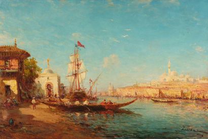 null Léopold ZILLER, pseudonym of Henry MALFROY

(1895-1944)

View of the Bosphorus

Oil...