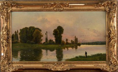 null Henri Jacques DELPY (1877-1957)

Paysanne en bord de rivière au crépuscule

Huile...