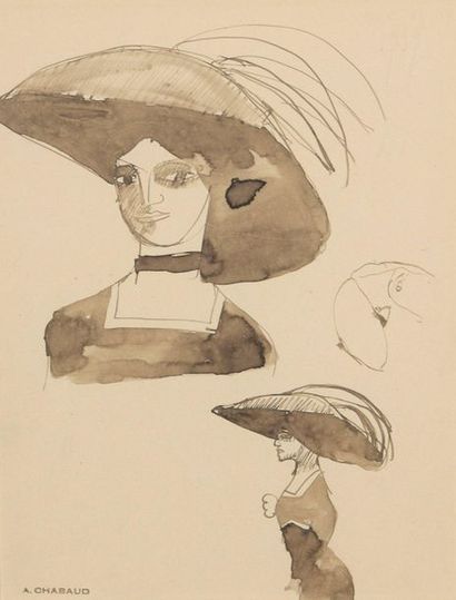 null Auguste Elisée CHABAUD (Nîmes 1881 - Mas de Martin 1955)

Women in Hats Study...