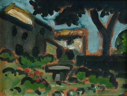 null Auguste Elisée CHABAUD (Nîmes 1881 - Mas de Martin 1955)

The painter's house

Oil...