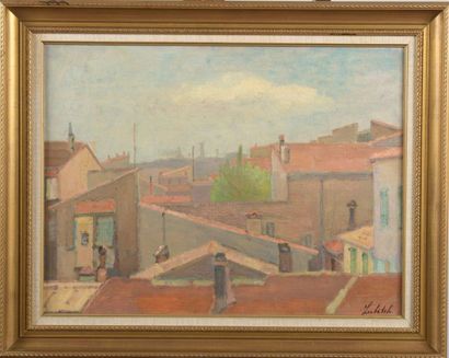 null Ossip LUBITCH (1896-1990)

Les toits rouges

Huile sur toile.

Signée en bas...